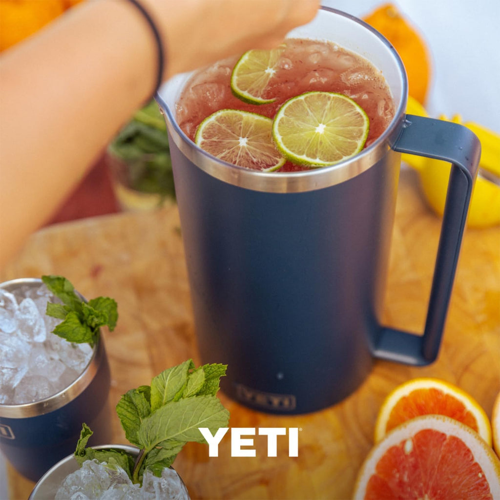 YETI Rambler 64 oz Pitcher, Vacuum Insulated, Stainless Steel with MagSlider Lid, Cape Taupe