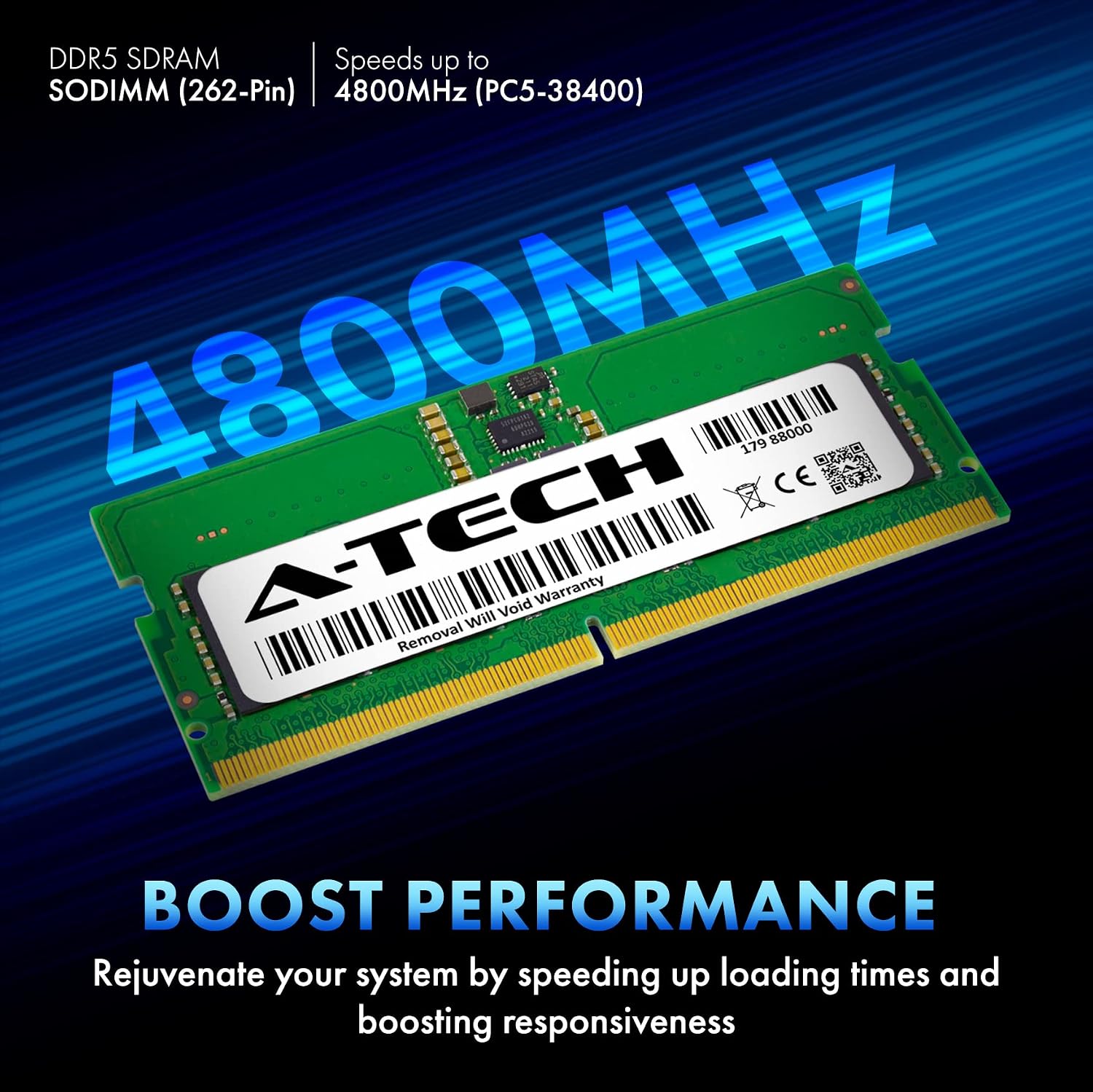 A-Tech 8GB RAM Compatible for Acer Nitro 5 Gaming Laptop | DDR5 4800MHz PC5-38400 SODIMM 1.1V 262-Pin Non-ECC SO-DIMM Memory Upgrade