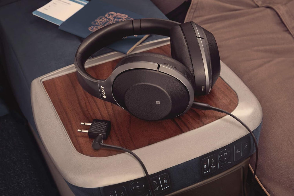 Sony Noise Cancelling Headphones WH1000XM2: Over Ear Wireless Bluetooth Headphones with Microphone - Hi Res Audio and Active Sound Cancellation - Black (2017 model)