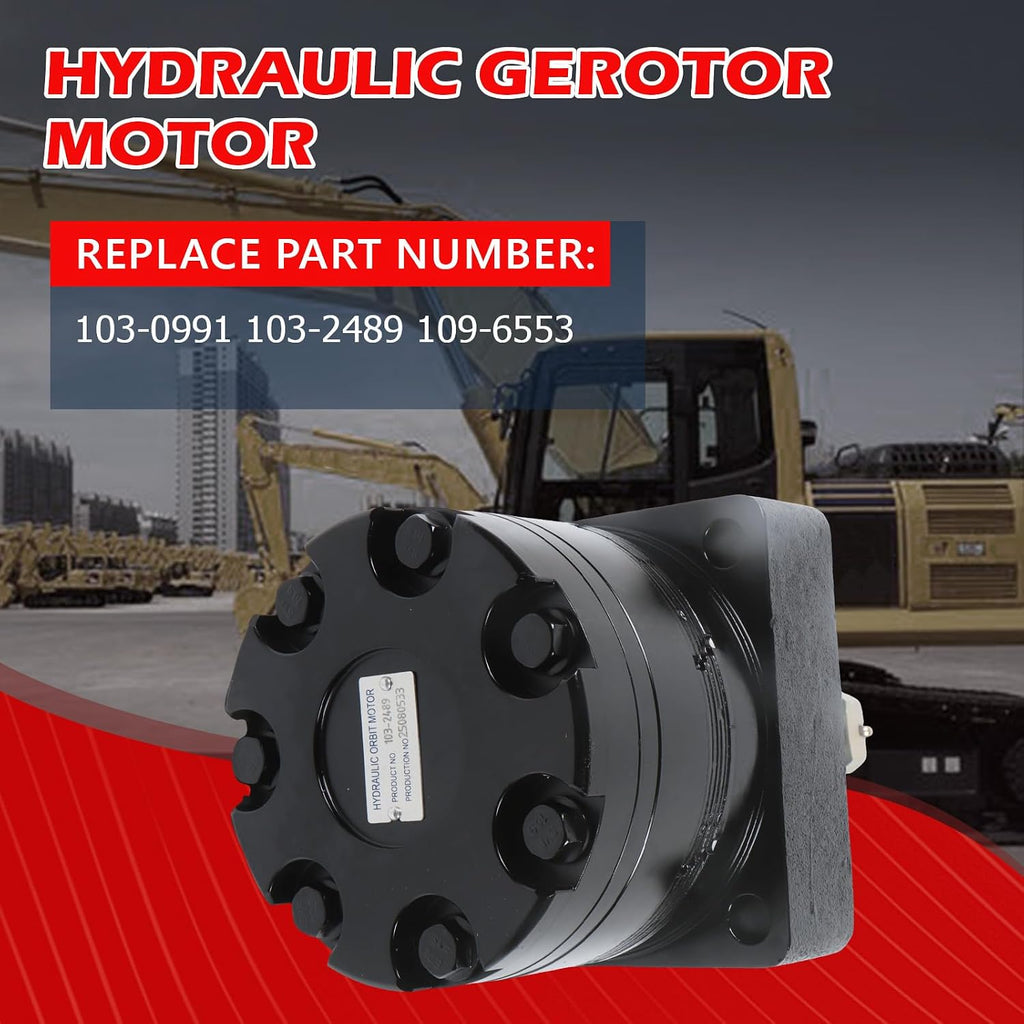 103-0991 103-2489 109-6553 Hydraulic Wheel Motor Direct Replacement for Exmark Lazer Z XP XS Toro Z-Master Mower Series Cast Iron High Torque