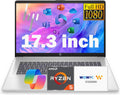 HP 17.3 Inch FHD Business Laptop with MS Office for The Web, AMD Ryzen 5 7430U (Beats Core i7-1355U), 32GB RAM, 1.5TB Storage(1TB SSD + 500GB External Drive), Windows 11, WOWPC 3-in-1, No Mouse