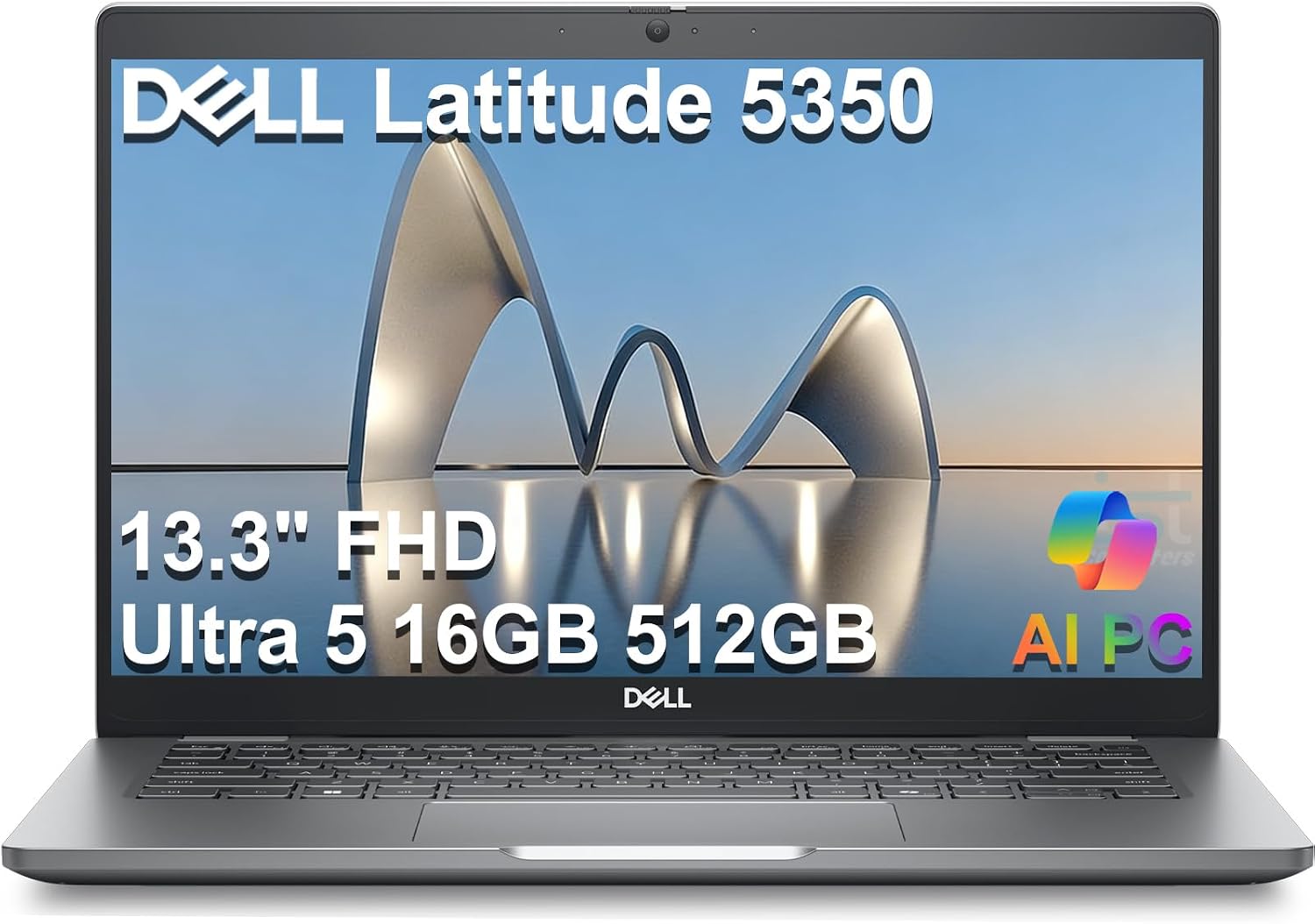 Dell Latitude 5000 5350 Business AI PC Laptop (13.3' FHD, Intel 12-Core Ultra 5 125U (> i7-1355U), 16GB DDR5 RAM, 512GB SSD), Backlit, Fingerprint, 1080p Webcam, 2x Thunderbolt 4, HDMI, Win 11 Pro