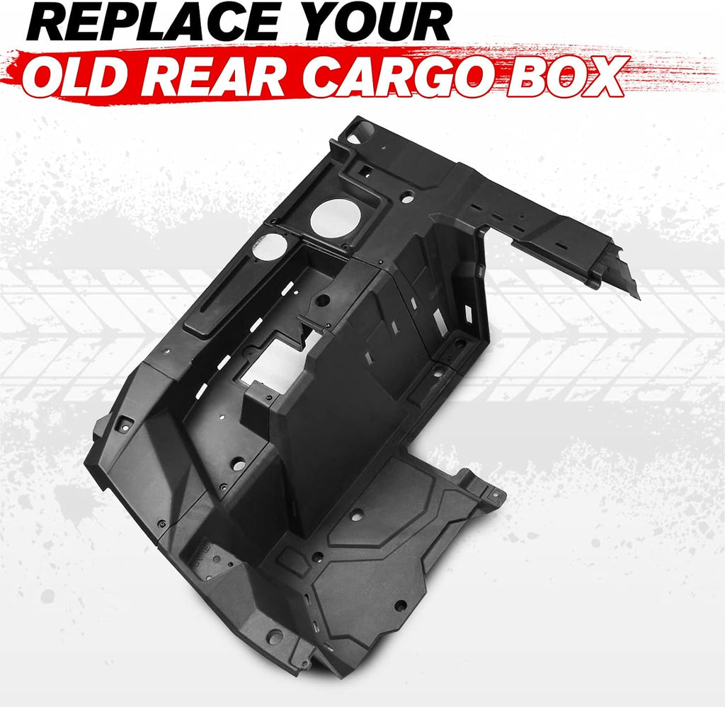 A & UTV PRO Left Side Rear Box Section for Polaris RZR XP 1000/ XP 4 1000 / XP Turbo/XP 4 Turbo 2014-2023, Combined Rear Luggage Storage Bed Box Accessories, Replace # OEM 5454271, LH,Black