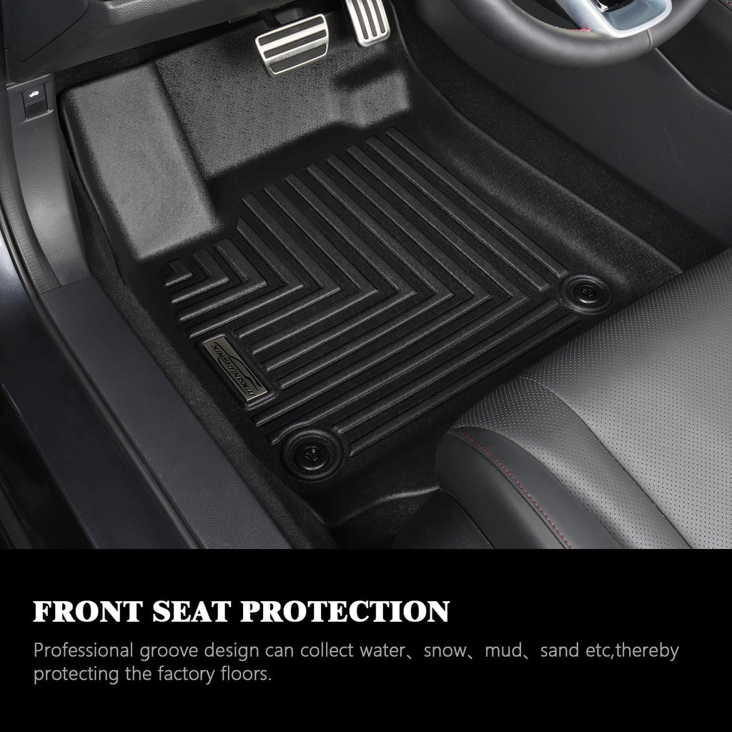 Floor Mats & Cargo Liner for 2026 Subaru Crosstrek Hybrid (Fit Hybrid, Not for Gas),TPE All Weather Protection Slush Floor Liner and Backrest Mat Accessories