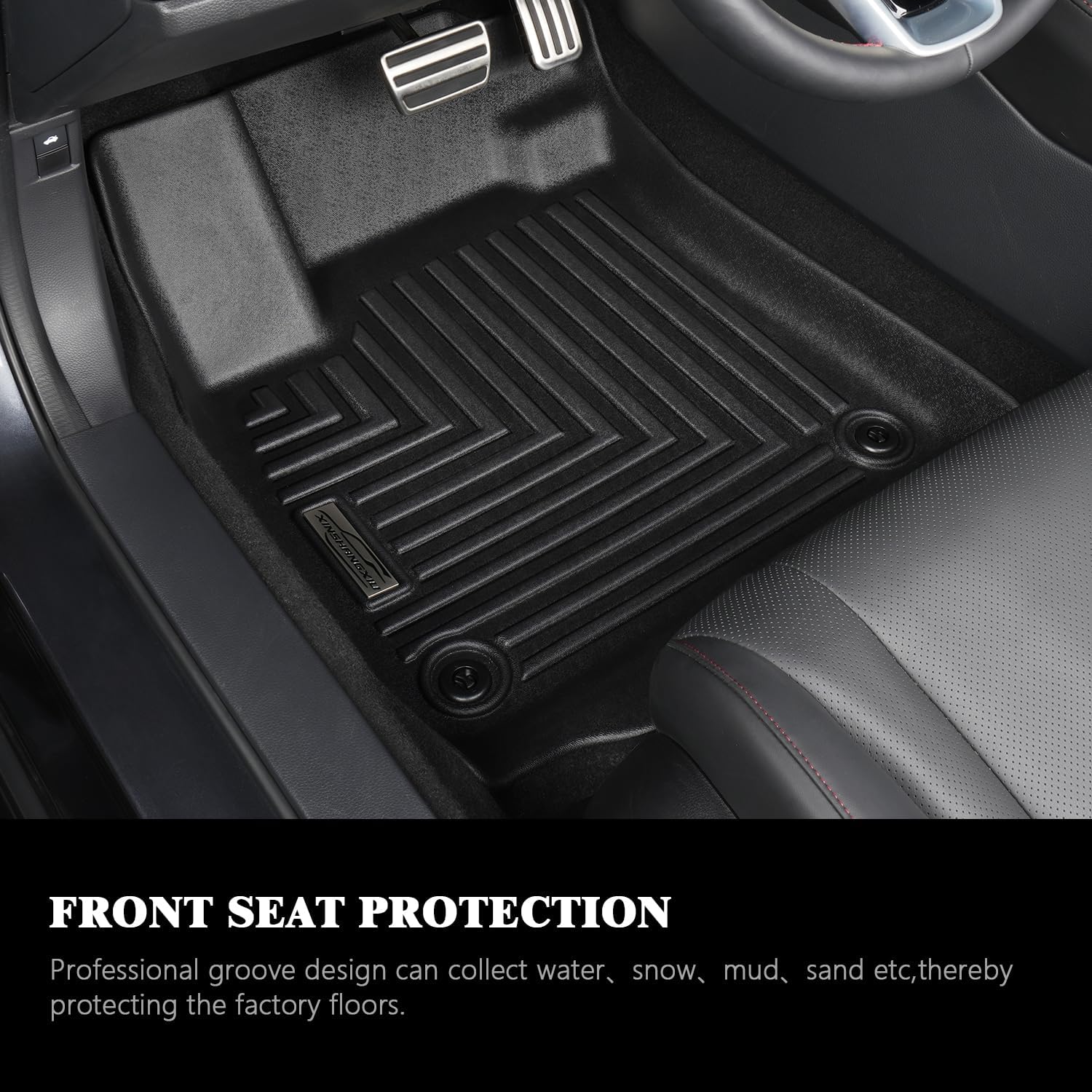 Floor Mats & Cargo Liner for 2026 Subaru Crosstrek Hybrid (Fit Hybrid, Not for Gas),TPE All Weather Protection Slush Floor Liner and Backrest Mat Accessories