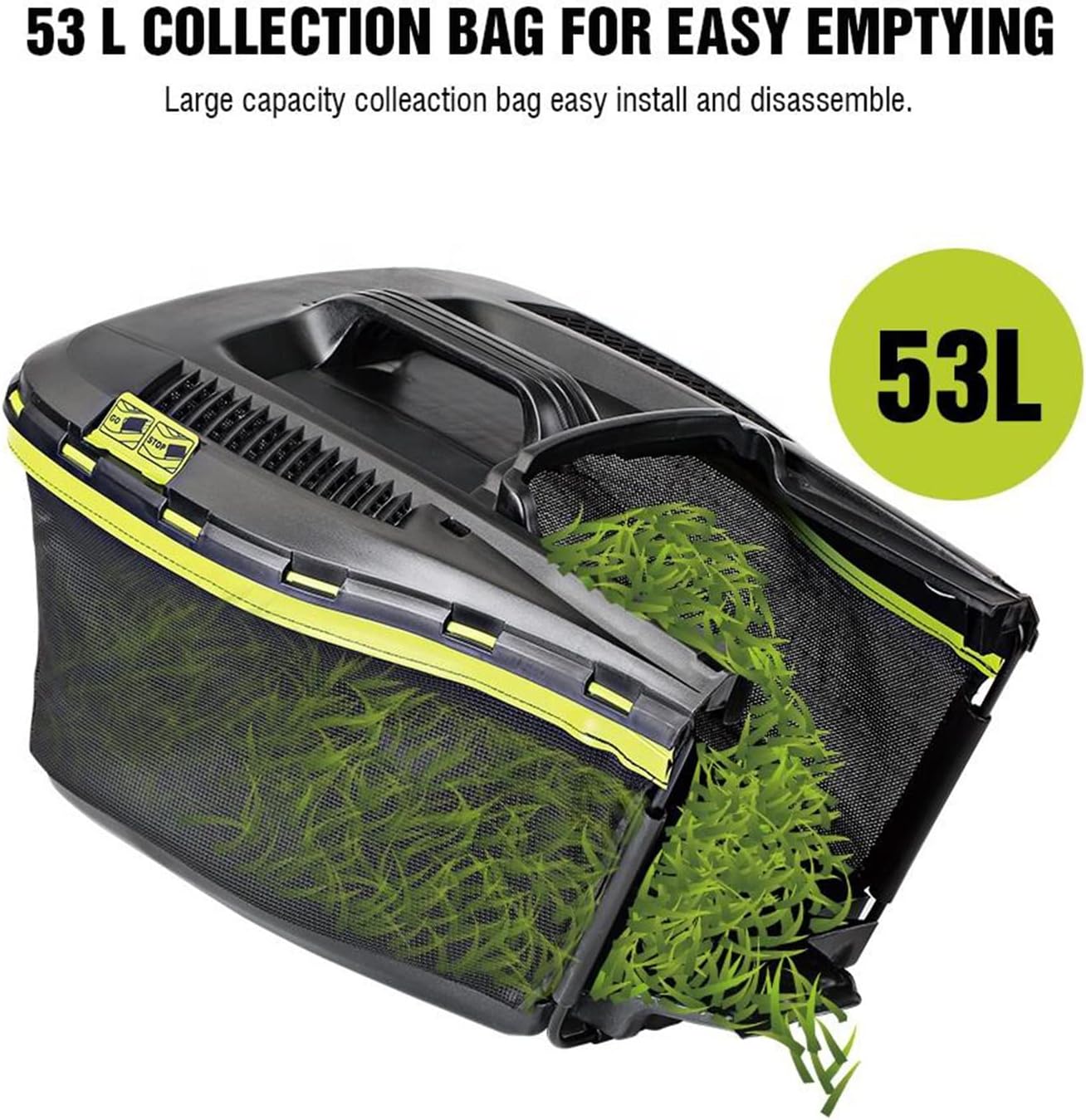 2-in-1 Electric Corded Lawn Mowe Self-propelled Lawn Mowers Portable Electric Lawn Mowers with Folding Handle Outdoor Electric Lawn Mower