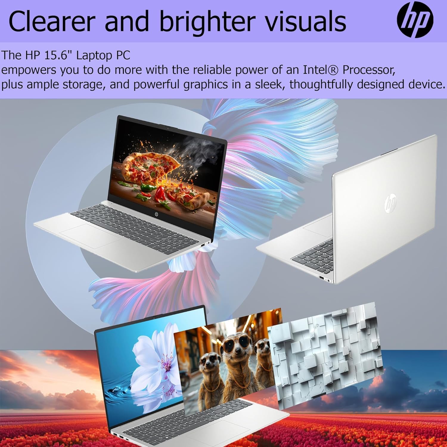 HP 2025 Pavilion 15.6 FHD (1920 x 1080) Laptop with 1 Year Microsoft Office Suite • Intel Core 8-Cores CPU • 32GB RAM • 1TB SSD • Fast Wi-Fi 6 • Fingerprint Reader • Win 11 • w/WOWPC Recovery USB