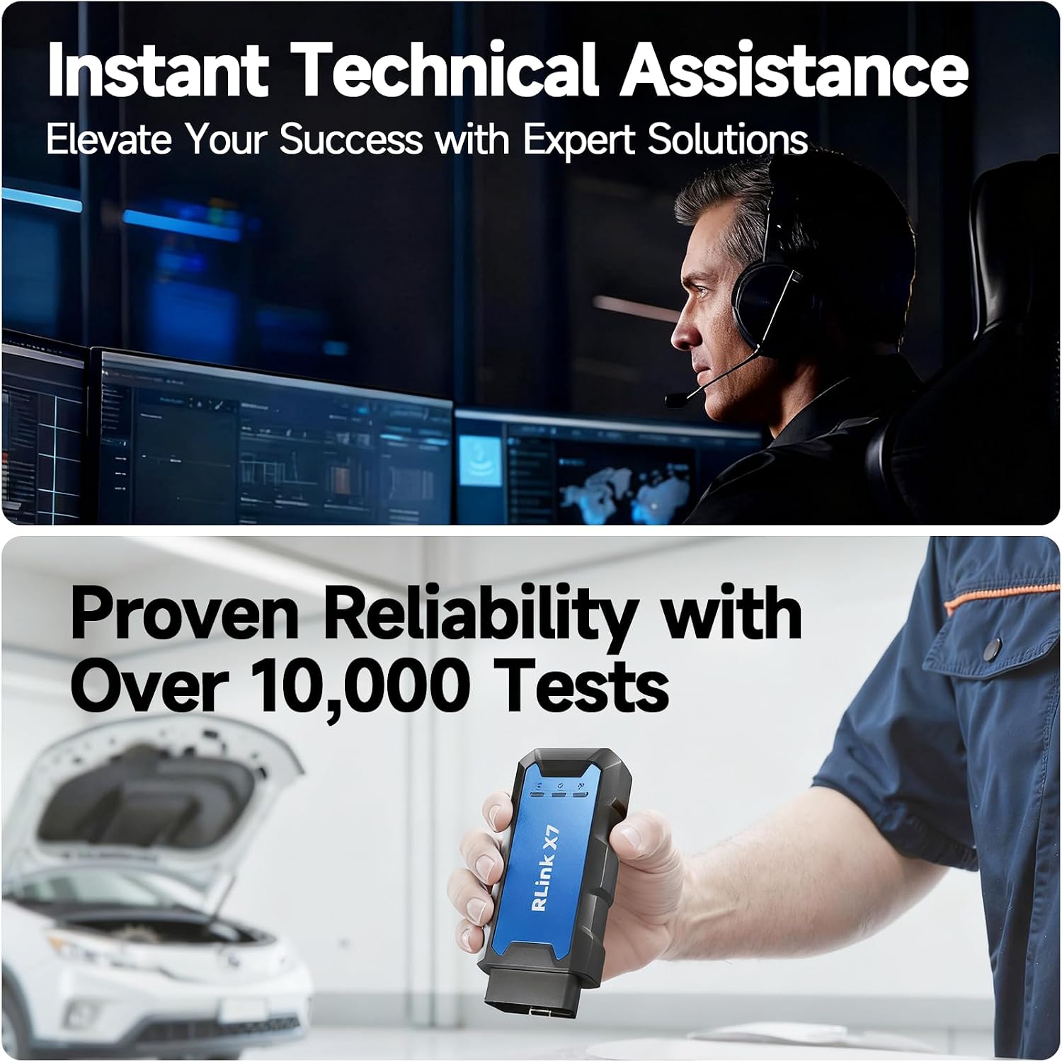 TOPDON J2534 VCI Tool, High-Speed EnhancedJ2534 VCI, J2534 Pass-Thru OEM Functions and Diagnostic Tool, Supports J2534/D-PDU/CAN-FD/DoIP, 8 Vehicle Brands Supported, RLink X7