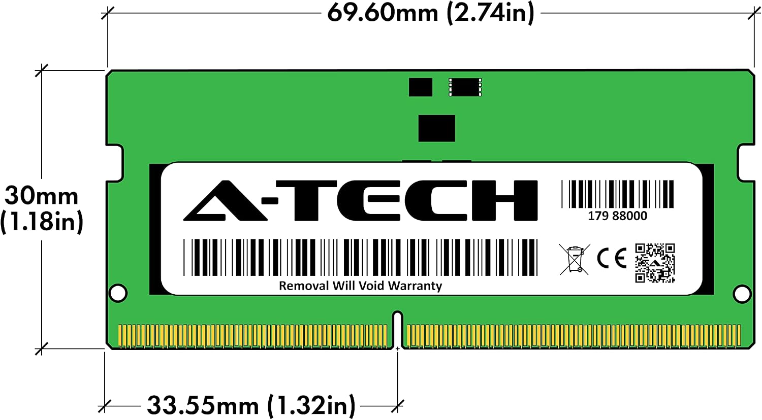 A-Tech 8GB RAM Compatible for Acer Nitro 5 Gaming Laptop | DDR5 4800MHz PC5-38400 SODIMM 1.1V 262-Pin Non-ECC SO-DIMM Memory Upgrade