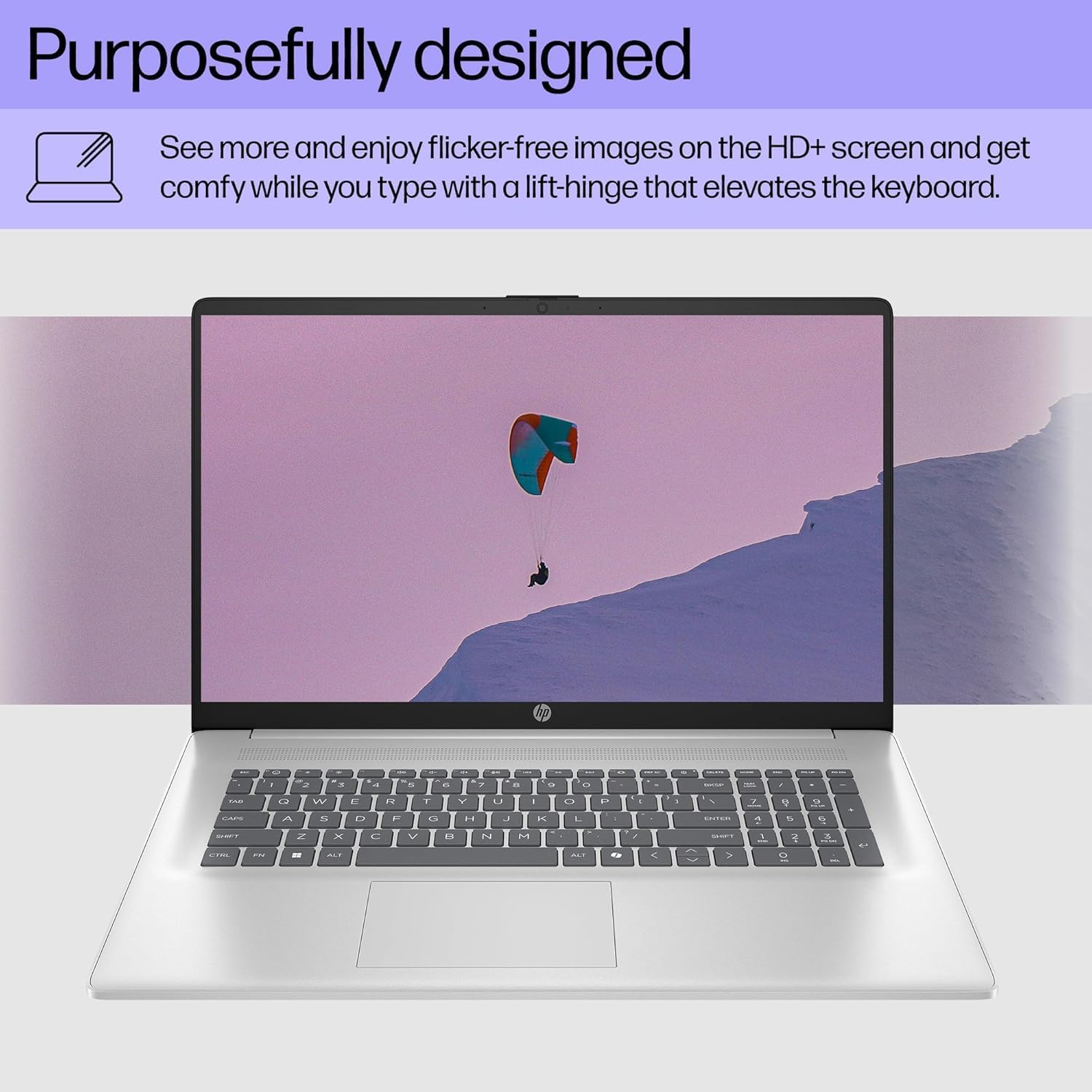 HP 2025 17 Inch Laptop, 17.3' Full HD IPS Anti-Glare Display, AMD Ryzen 5 7520U (Up to 4.3GHz), 8 GB DDR5 RAM, 512 GB SSD, AMD Radeon Graphics, Copilot Key, Wi-Fi 6, Windows 11 Pro, w/Accessories