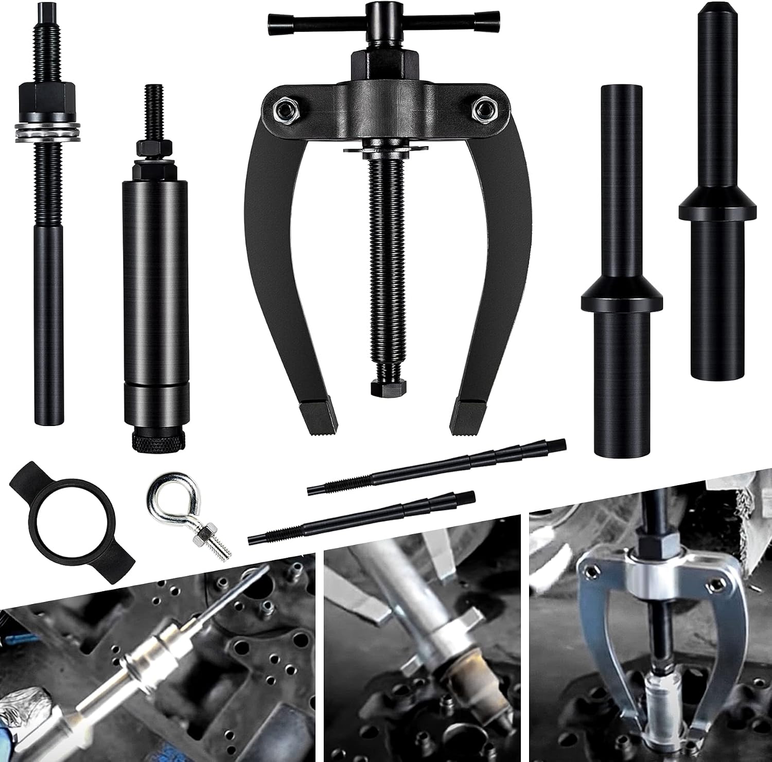 Injector Sleeve Cup Nozzle Tube Remover and Installer Tool Kit Compatible with Volvo D11 D13 D16 FM12 Truck MP7 MP8 MP10 Engines Alternative to OEM 9986174 88800387 88800196