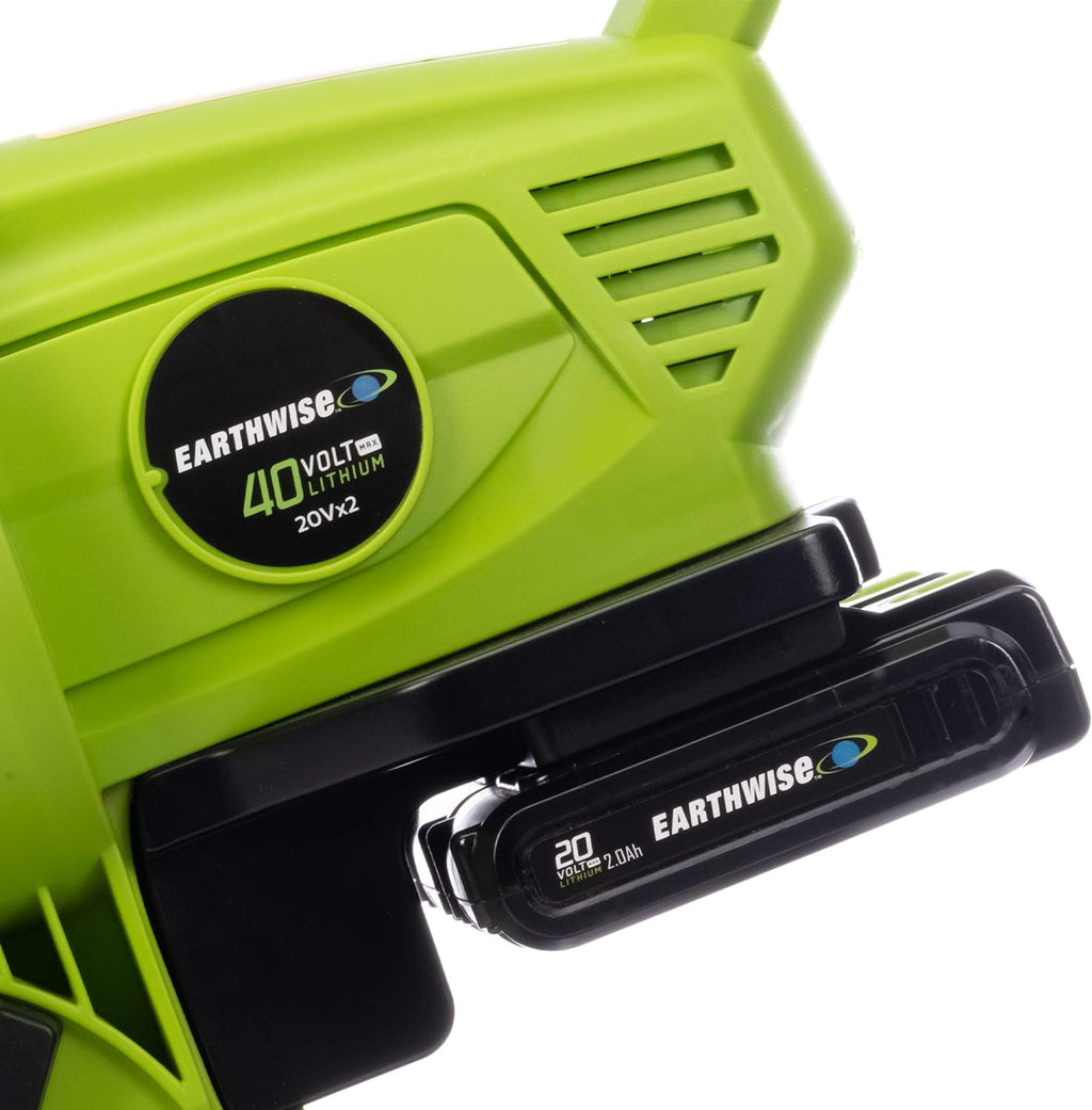 Earthwise Power Tools by ALM LBVM2202 2x20-Volt Cordless Leaf Blower, Leave Vacuum, Leaf Mulcher, 2 Batteries and Charger Included