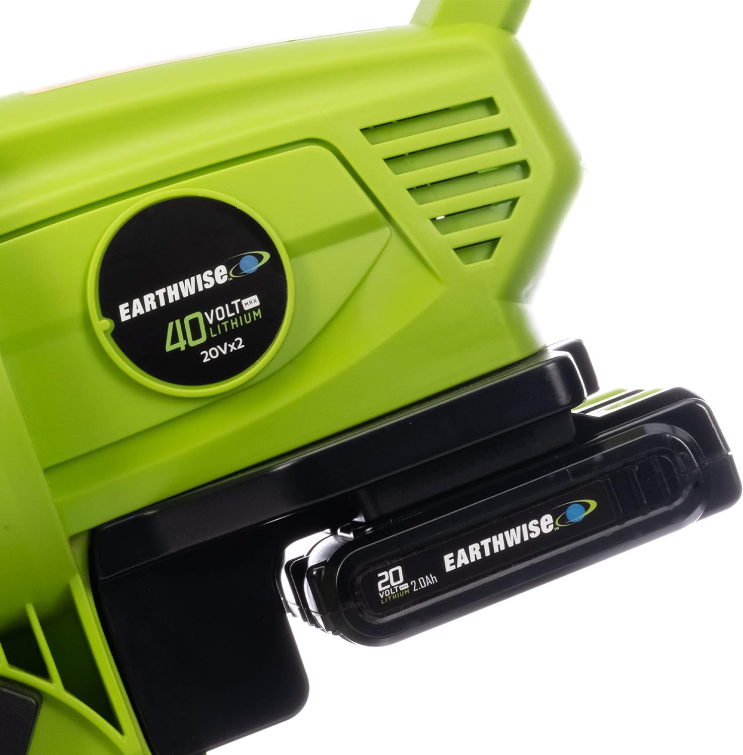 Earthwise Power Tools by ALM LBVM2202 2x20-Volt Cordless Leaf Blower, Leave Vacuum, Leaf Mulcher, 2 Batteries and Charger Included