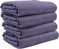 US Cargo Control Moving Blankets 80'x72' MBMEGA85 Mega Mover, (85 lb/doz weight), Professional Quilted Large Moving Blankets, Furniture Packing Pads for Shipping, Cargo Blanket, 4-Pack, Blue