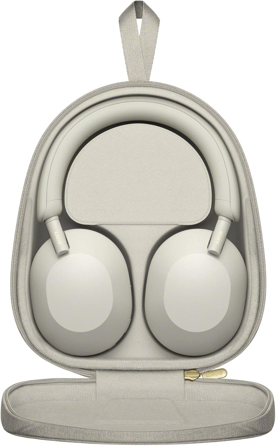 Sony WH-1000XM5 Wireless Noise Canceling Over-Ear Headphones (Silver) Bundle with Bluetooth Audio Transmitter (2 Items)