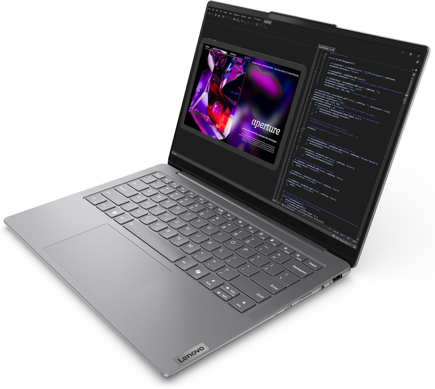 Lenovo Slim 7 Personal Laptop, 2025, 14' 1920 x 1200 Touch OLED, Intel-16 Core Ultra 7 155H, 16GB LPDDR5, 1TB SSD, Win11 Home, Backlit KB, Wi-Fi 6E, BT 5.3, Thunderbolt 4, 1080p IR Camera, Luna Grey