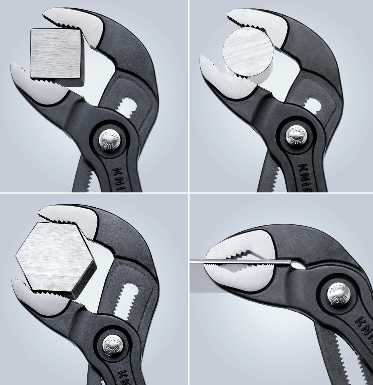 KNIPEX - 9K 00 80 108 US Tools - 5 Piece Automotive Starter Pliers Set (87 01 250, 95 11 200, 26 11 200, 74 01 250, 71 31 200) (9K0080108US)