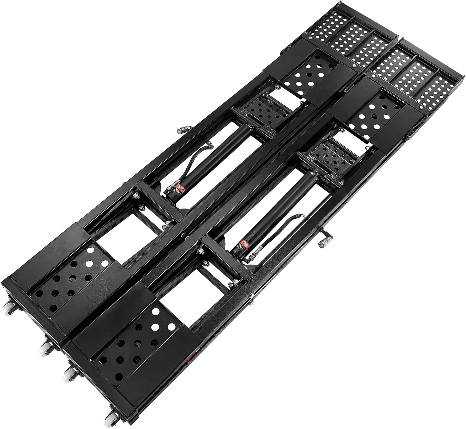 VEVOR Portable Car Lift - 7,000 LBS Capacity, 26.8' Max. Height, Heavy-Duty Carbon Steel Truck Lift with 120V Power Unit | 26.8' Max Height, Extended-Length Plates, Heavy-Duty Carbon Steel, 120V Power Unit, For Home Garage Shop