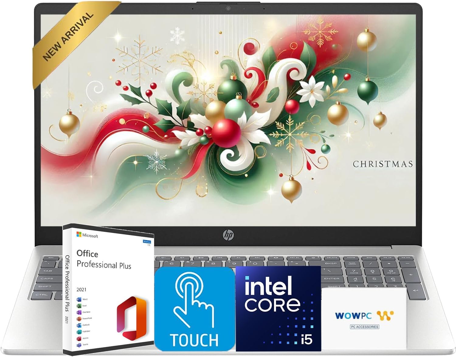 HP Ultrabook 15.6 FHD Touch-Screen Business Laptop Computer with Microsoft Office • 2025/2026 Edition • Intel 10 cores i5-1334U • Windows 11 • w/o Mouse (64GB RAM | 1TB SSD)