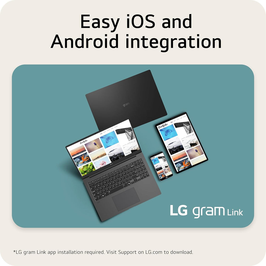 LG gram Pro 2in1 16-inch Lightweight Touchscreen Laptop Computer, Intel Evo Edition Powered by Intel Core Ultra7 255H Processor, Windows 11 Home, 32GB RAM, 2TB SSD - Obsidian Black