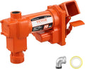 VEVOR Fuel Transfer Pump, 12V DC 20 GPM 1/4 HP, High Flow Cast Iron Gasoline Extractor Pump with Fuel Collection Box Design for Gasoline, Diesel, Kerosene, Ethanol & Methanol Blends, and Biodiesel