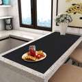 Extra Large Silicone Mat,Silicone Mats for Kitchen Counter Island Dinner Table Countertop Protector Heat Resistant Mat (120' x 48', Black)