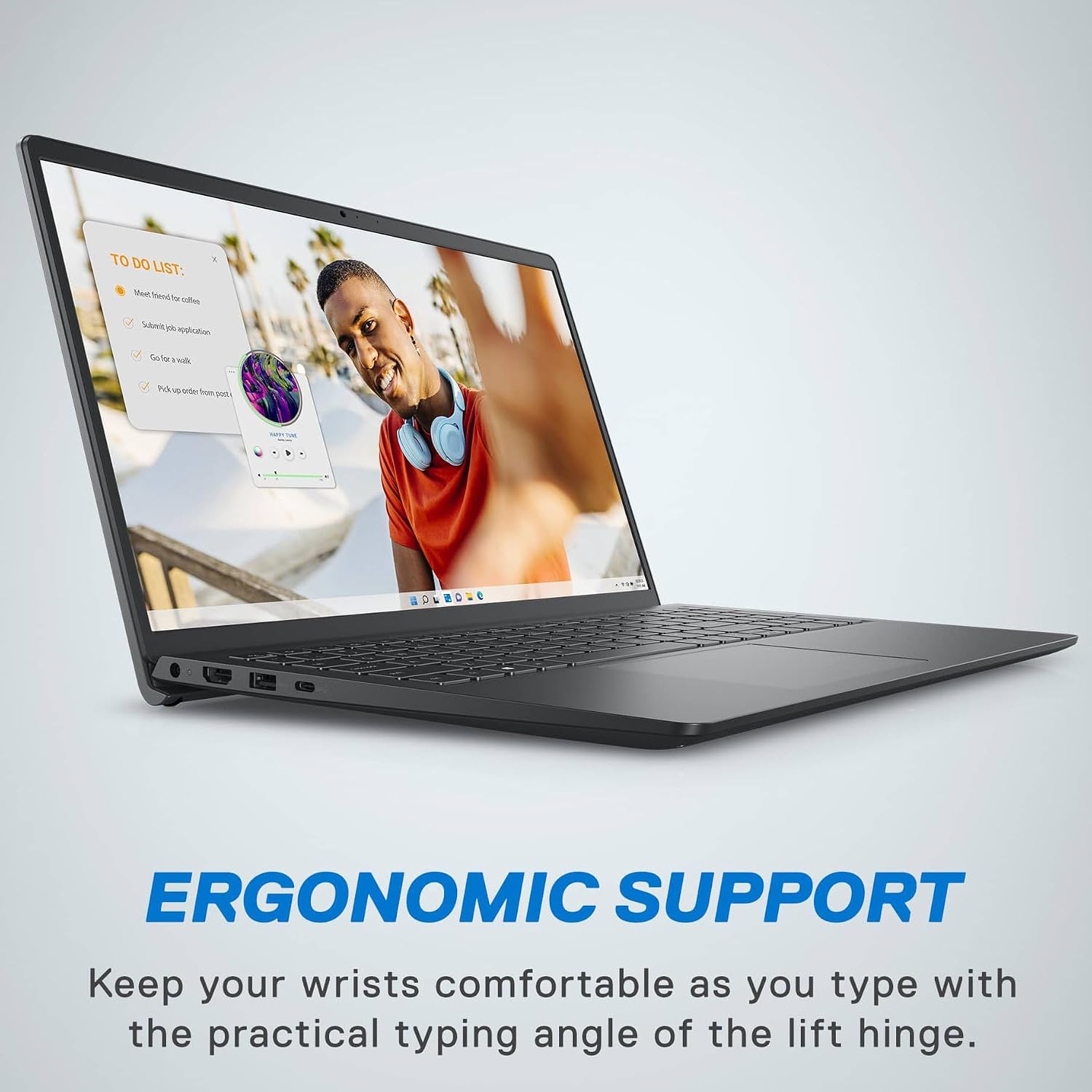 Dell Inspiron 15 15.6' Touchscreen FHD Laptop Computer, 8-Core AMD Ryzen 7 7730U (Beat i7-1365U), 32GB DDR4 RAM, 1TB PCIe SSD, WiFi, Bluetooth, Type-C, HDMI, Carbon Black, Windows 11 Pro