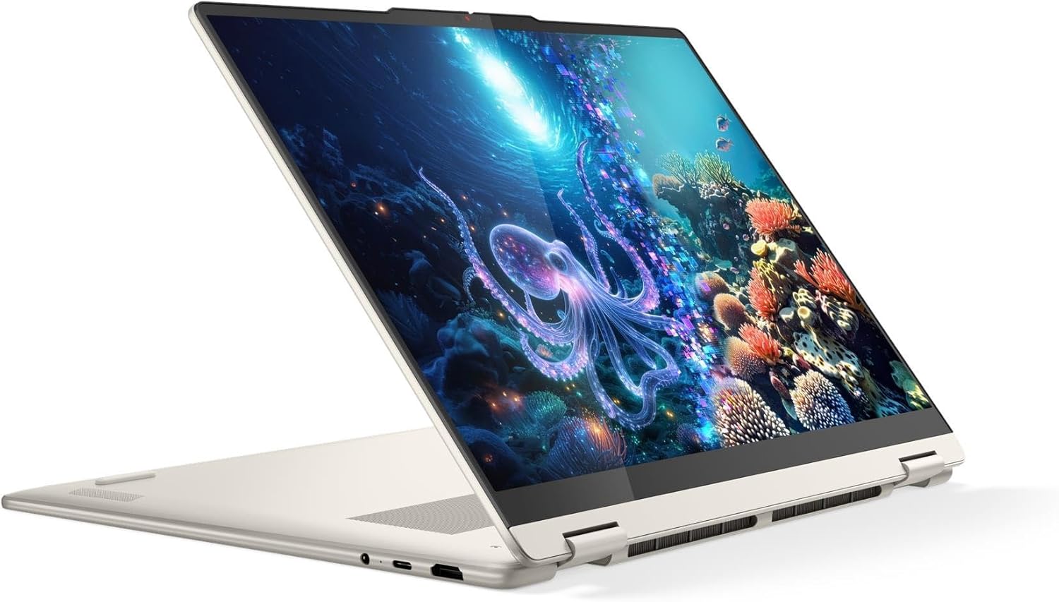 Lenovo Yoga 7 2-in-1 16' WUXGA (1920x1200) IPS Touchscreen Laptop 2025 New | AMD Ryzen AI 5 340 6-Core | AMD Radeon 840M Graphics | Backlit Keyboard | FP | Wi-Fi 7 | 16GB LPDDR5 2TB SSD | Win11 Home