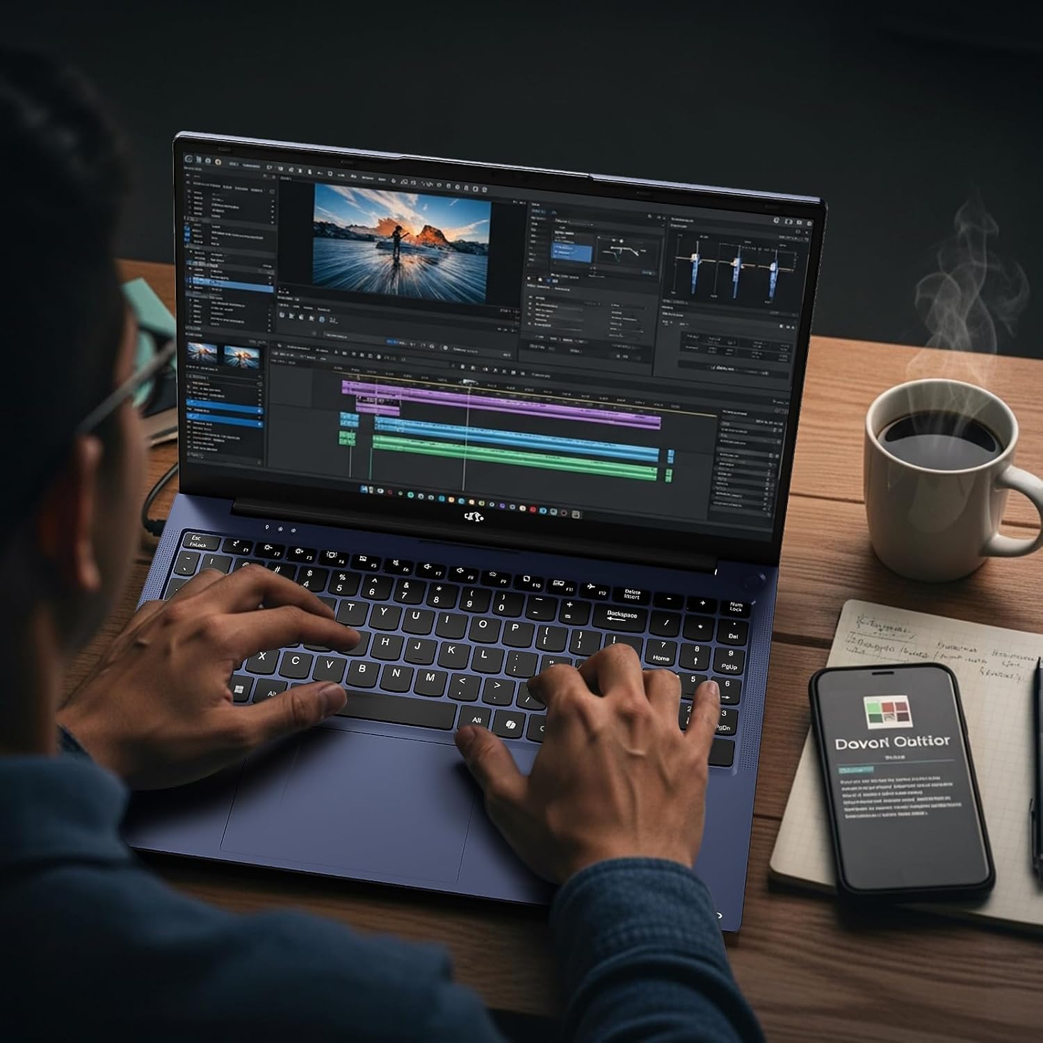 NIMO 15.6' IPS FHD-Business-Laptop, 8 Cores AMD Ryzen 7 Pro 6850U 32GB RAM 1TB SSD (Beat i7-1360P Up to 4.7GHz) Radeon 680M 100W Fast PD Backlit Keyboard for Content Creators & Student 2-Yr Warranty