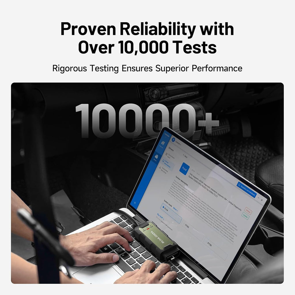 TOPDON RLink J2534 Pass-Thru Programmer, OEM Reprogramming and Diagnostic Tool, Enhanced J2534 VCI, Supports J2534/D-PDU/CAN-FD/DoIP, Compatible with 18+ Vehicle Brands, No OE Software Provided