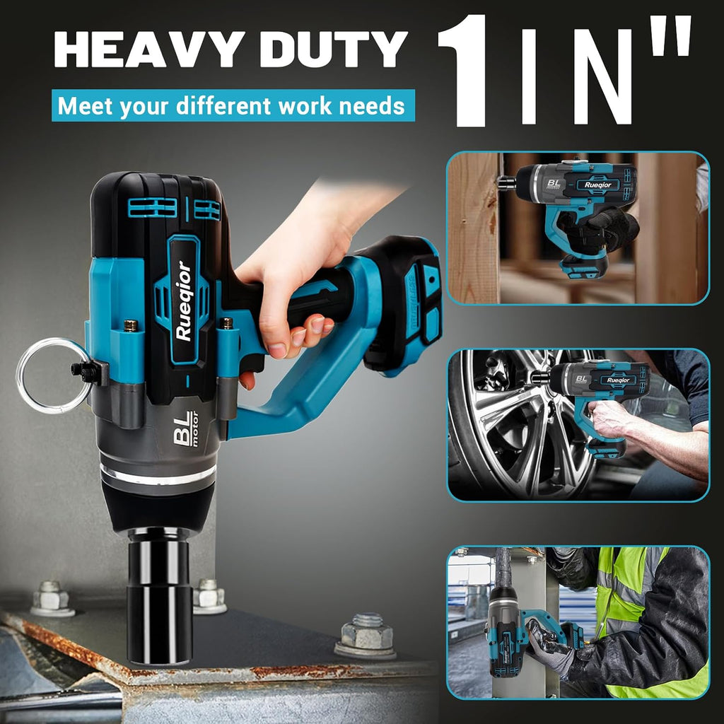 Cordless Impact Wrench 1' Compatible with Makita 18V Battery, Impact Wrench 2250FT-LBS(3000N.m) High Torque Brushless Electric Impact Power Impact Driver for Car, Truck(No Battery)