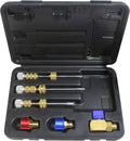 Mastercool 58490-YF R1234yf Valve Core Remover/Installer Kit – Services Standard Valve Cores Under Pressure – Includes 17mm & 14mm R1234yf Fittings and Storage Case