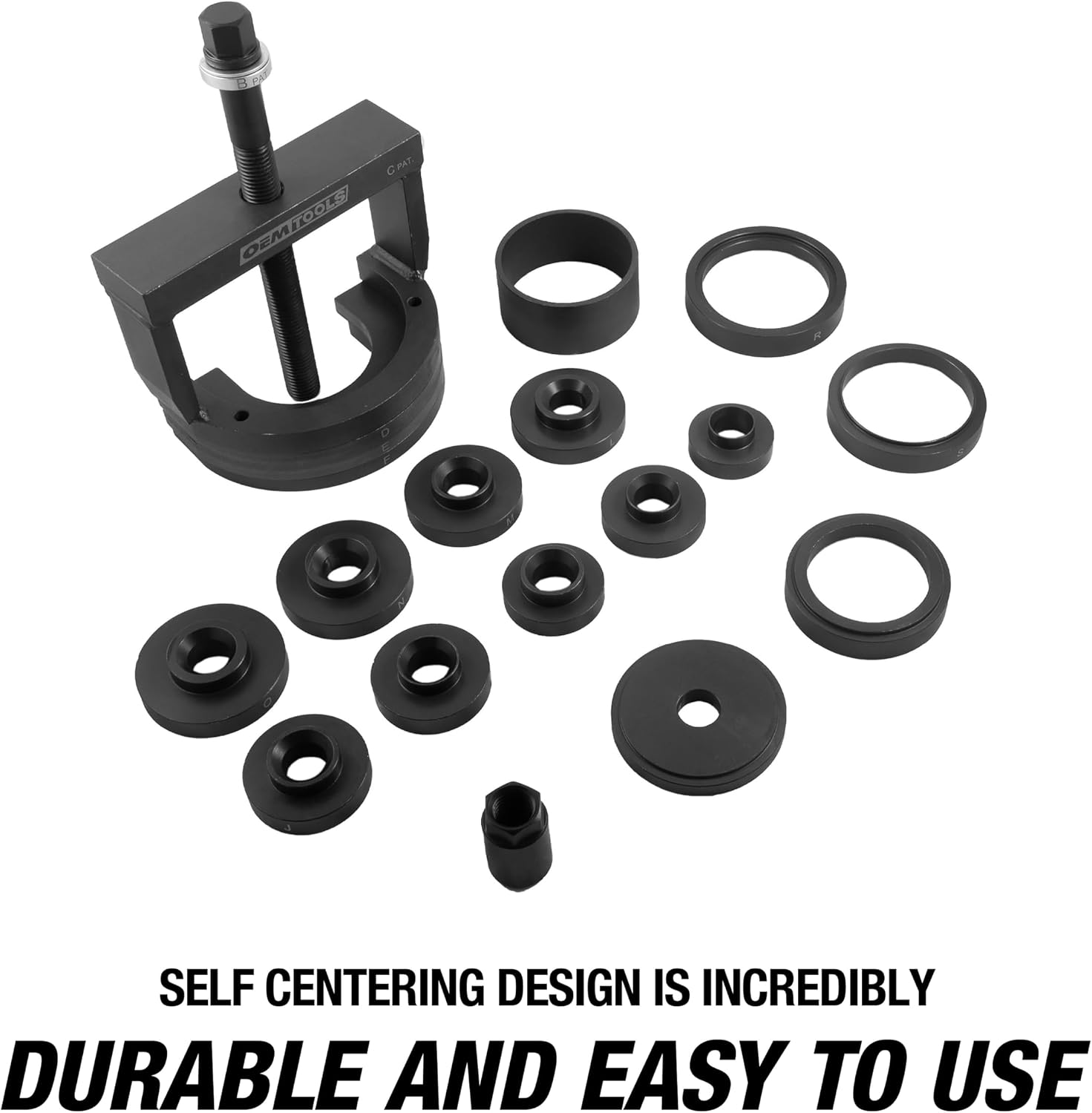 OEMTOOLS 27213 Master Wheel Hub & Bearing Remover & Installer Kit, Back & Front Wheel Bearing Removal Tool, Back & Front Wheel Hub Removal Tool, Easy to Use