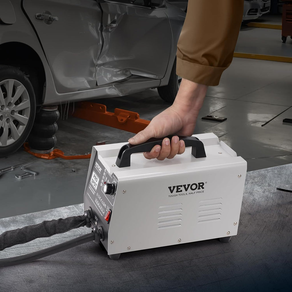 VEVOR Stud Welder Dent Repair Kit, 1.8KW Spot Welder Dent Puller with Auto/Manual Welding & 7 Versatile Modes, 110V Auto Body Spot Welding Dent Puller Machine for Car, Truck Dent Repair