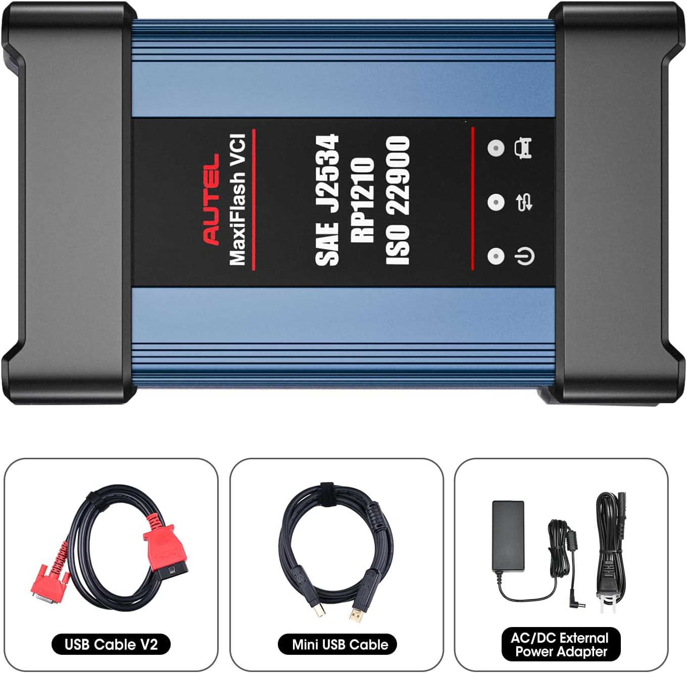 Autel J2534 Pass-Thru Programmer, 2026 MaxiFlash Jbox VCI OEM Programming Diagnostic Tool 2.0V of MaxiFlash Elite, SAE J-2534 CAN FD DoIP D-PDU RP1210, Work with OE Tools & MaxiSYS Elite II PRO MS919