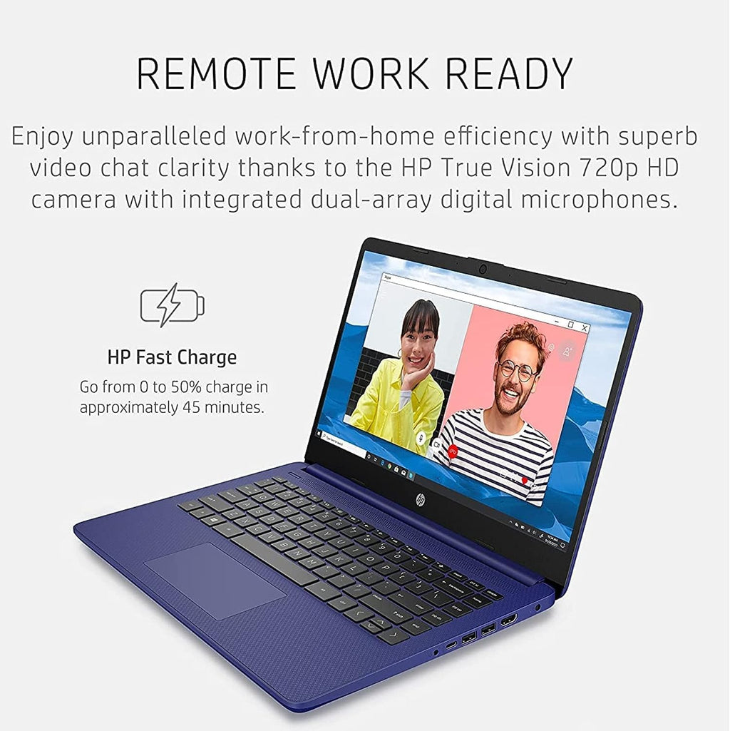 HP Stream Laptop 2023 Newest 14' HD Display, Intel Celeron N4120 Processor, 16GB RAM, 192GB Storge (64GB EMMC+128GB SD Card), ‎Intel UHD Graphics 600, Webcam, Wi-Fi, Windows 11 Home in S Mode
