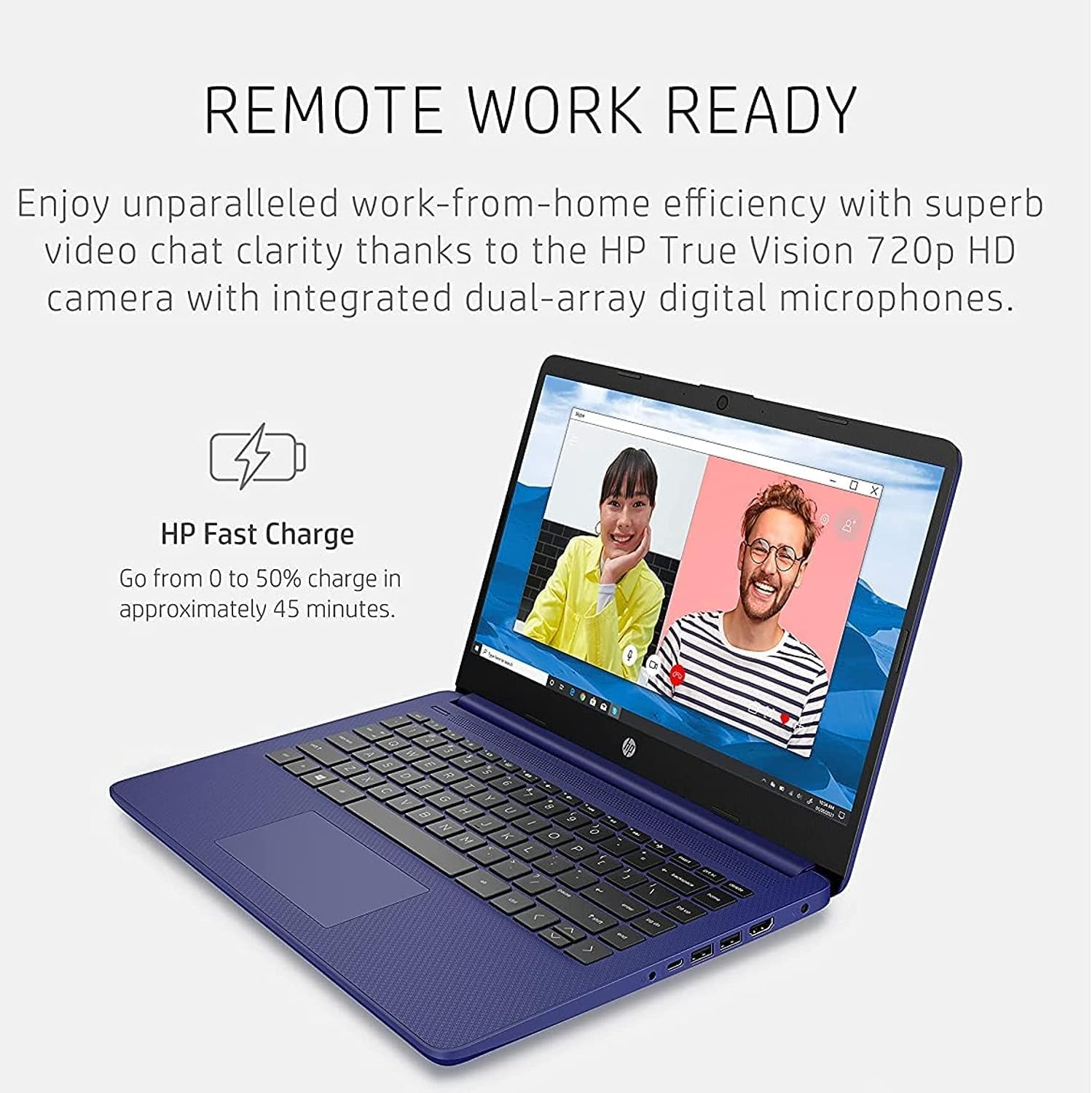 HP Stream Laptop 2023 Newest 14' HD Display, Intel Celeron N4120 Processor, 16GB RAM, 192GB Storge (64GB EMMC+128GB SD Card), ‎Intel UHD Graphics 600, Webcam, Wi-Fi, Windows 11 Home in S Mode