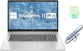 HP 17.3' HD+ Business & Student Laptop Computer, 16GB RAM 1TB SSD, 8-Cores Intel Core i3 Processor, Windows 11 Pro, Numeric Keypad, Wi-Fi 6, PLUSERA Earphones & 8-in-1 Hub, Natural Silver