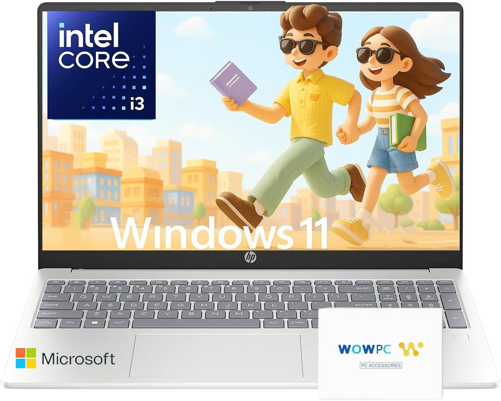 HP 2025 Pavilion 15.6 FHD (1920 x 1080) Laptop Computer • Intel 8-Cores CPU • 32GB RAM • 2TB SSD • Fast Wi-Fi 6 • Fingerprint Reader • WOWPC Recovery USB • Win 11 Home with Microsoft Office Suite
