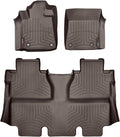 WeatherTech Custom Fit FloorLiners for Toyota Tundra - 1st & 2nd Row (474081-470938), Cocoa