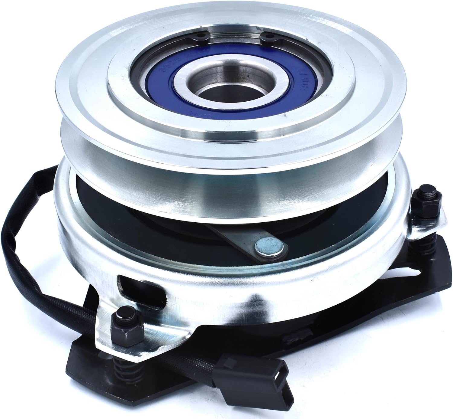 HD Switch BIGBearing HiTorque 120ftlb (OEM 105) Billet Pulley Electric PTO Clutch 532142600 532137140 5215-51 for Husqvarna Poulan Craftsman Ryobi White Flymo AYP Case Mowers 108218x 142600 532108218