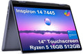 Dell Inspiron 14 2-in-1 Touchscreen Laptop (14' FHD+ IPS, 16GB DDR5 RAM, 512GB SSD, AMD Ryzen 5 8640HS (> intel i7-1255U)) For Business, Students, FP, Backlit, FHD Webcam, Inspiron 7445, Win 11 Pro