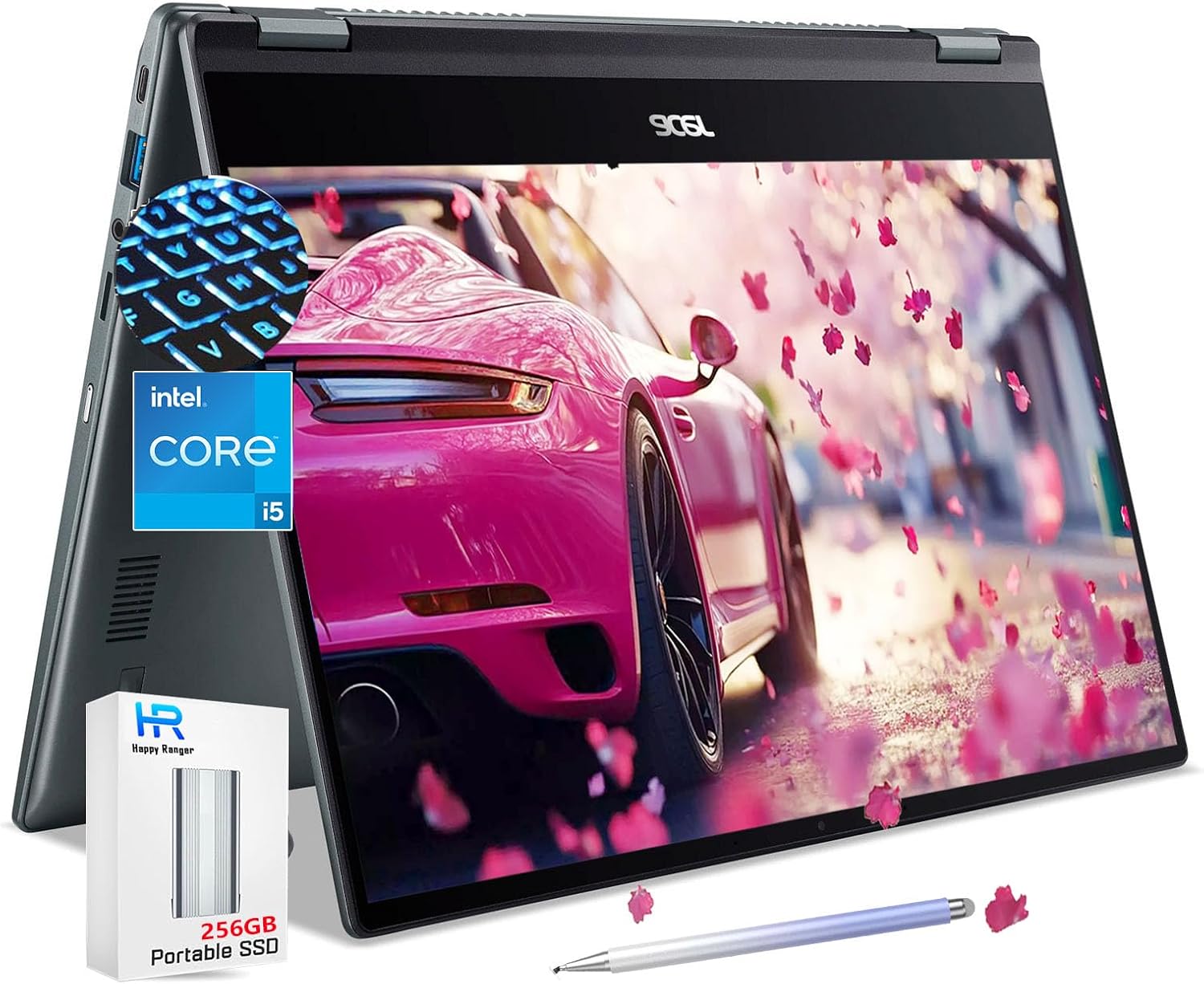 acer Chromebook Spin 514 Touchscreen Laptop 2in1 - Intel Core i5-1334U- 14inch FHD IPS Display -8GB RAM -512GB SSD -Backlit Keyboard- Gaming Chrome Tablet- Students School Kids- 256GB Card