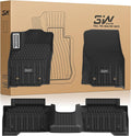 3W Floor Mats for Toyota Tacoma 2024-2026 Double Cab Auto Tran(Not Fit Hybrid & XtraCab) with Metal Pedals, TPE All Weather Custom Fit Floor Liner for Tacoma TRD/SR/SR5/limited Car Liners.