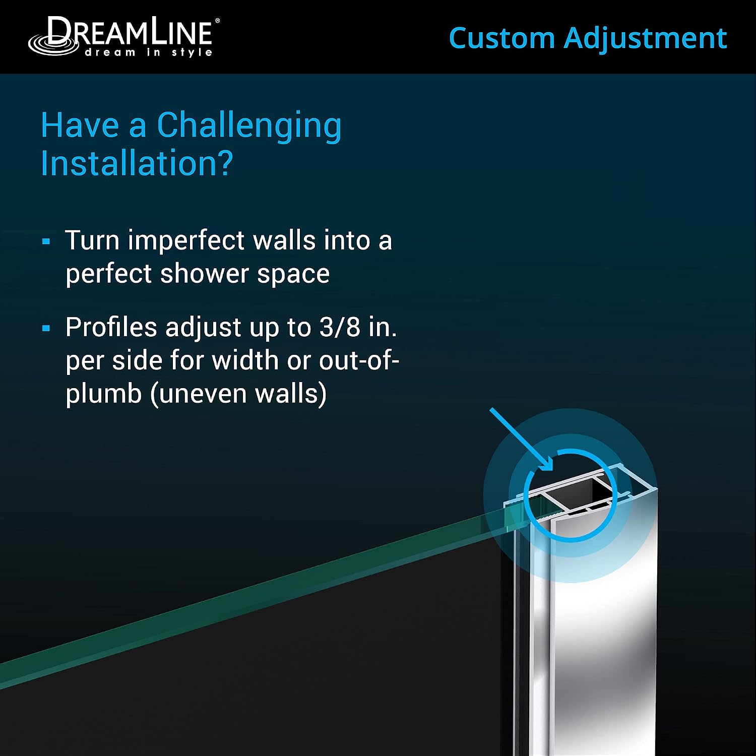 DreamLine Prism 42 inch D x 42 inch W x 74 3/4 inch H Frameless Neo-Angle Pivot Shower Enclosure in Matte Black with White Shower Base Kit