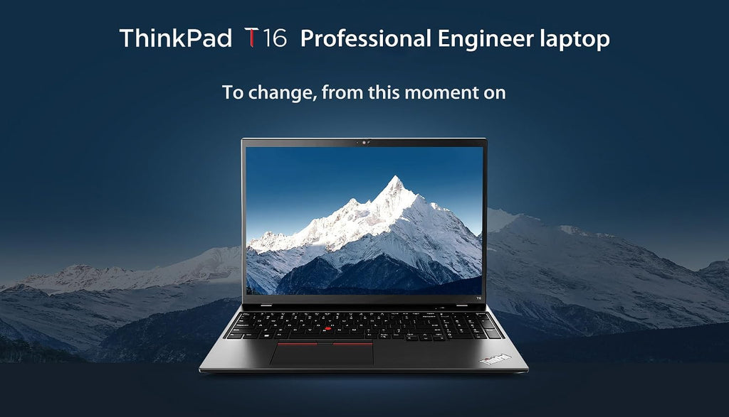 Lenovo ThinkPad T16 Business Laptop (16' FHD+ Anti-glare, 10-Core i7-1355U, 32GB DDR5 RAM, 1TB SSD), Fingerprint, Webcam w/Shutter, 2x Thunderbolt 4, Ethernet, Wi-Fi 6E, Win 11 Pro w/ AI Copilot