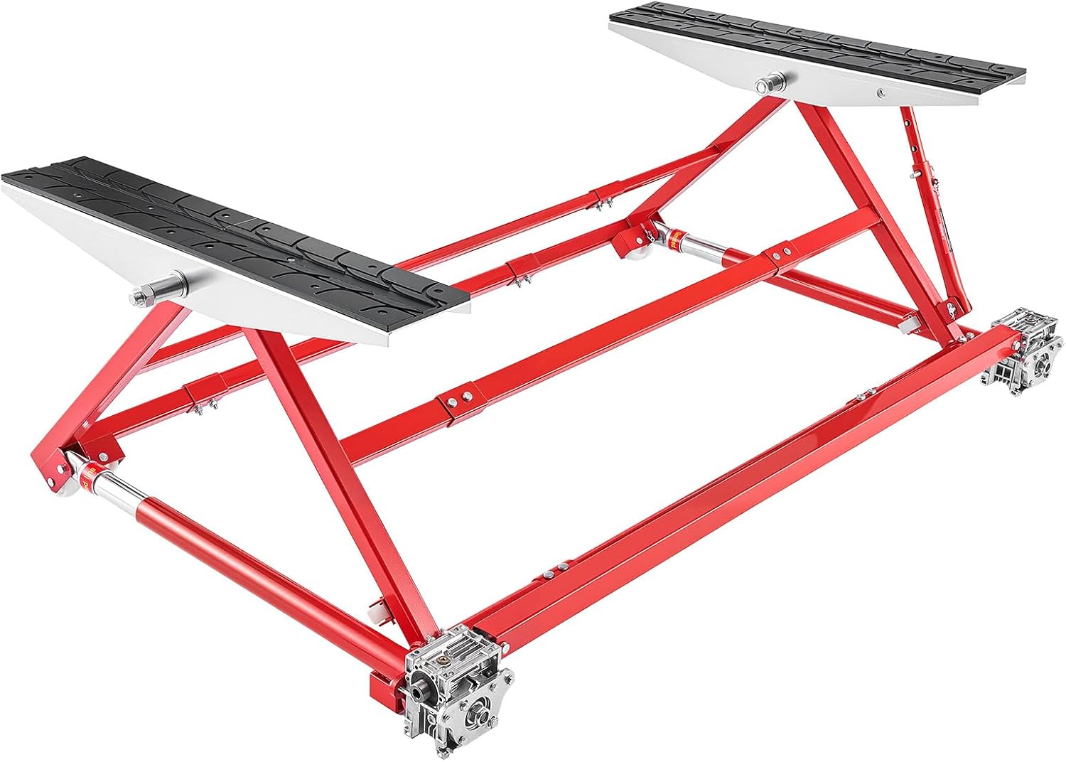 VEVOR Portable Car Lift, 4400 lbs Capacity, Heavy Duty Steel Quick Lift with 23' Max Height, Adjustable Width and Wheels, Manual Lifting for Cars, Compact SUVs, Mini Trucks, Home Garage or Shop Use