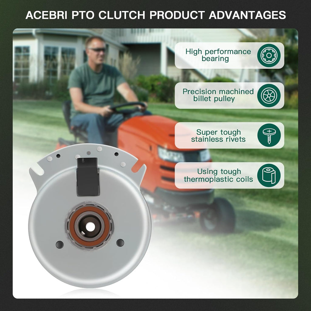 ACEBRI PTO Clutch for Exmark for Toro for Vantage 116-3553 5218-280 48 52 inch Decks Stand-on Mower Electric Pto Clutch Compatible with S-Series Vantage, Vantage