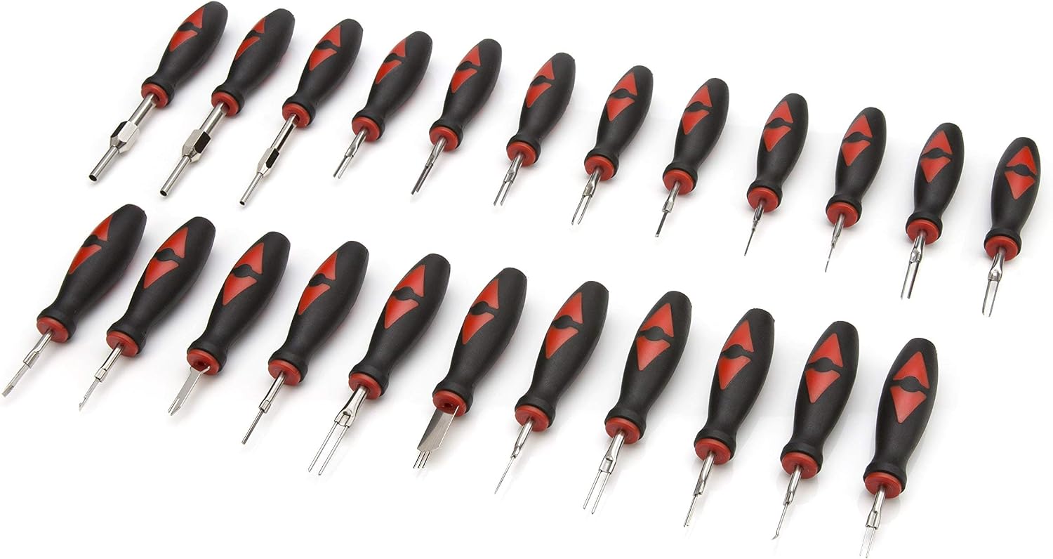 Steelman 23-Piece Universal Terminal Tool Kit for Auto Technicians, Safely Remove Wires from Terminal Block Without Damage, Variety of Blade Styles