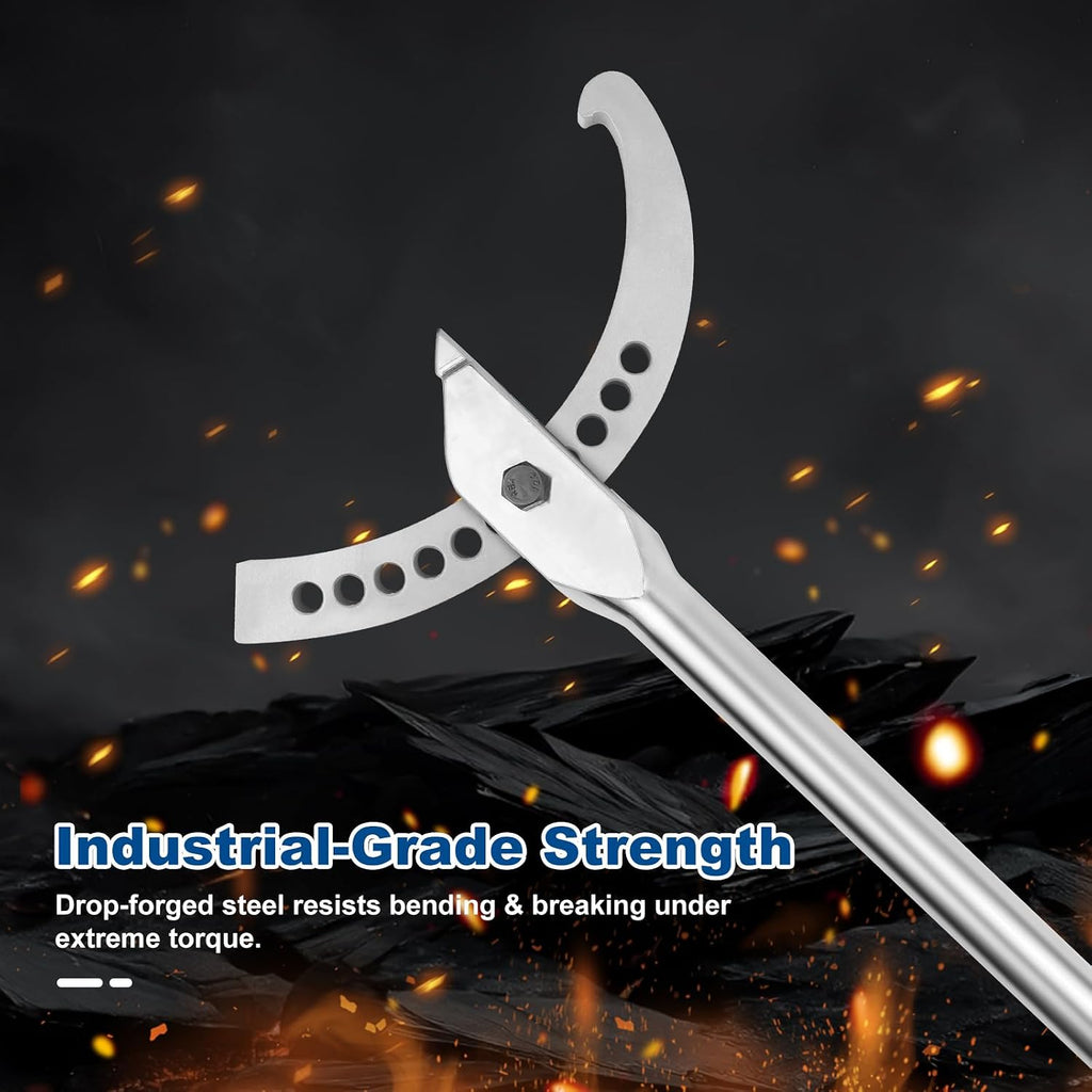 7309 Heavy-Duty Adjustable Hook Spanner Wrench Compatible with OTC, 7309 spanner wrench Hook Spanner for Automotive Wheel Bearing Service, Meets OEM Specifications